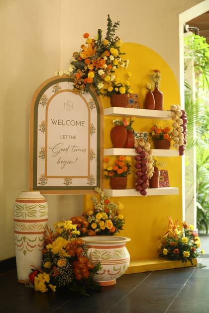 Signage and Photo-op — Welcome Lunch decor — Alila Diwa Goa